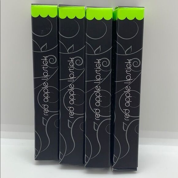 NIB Red Apple Lipstick Lipgloss Gift Set (4) - Picture 2 of 12